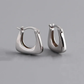 Silver Classic Curve Earrings