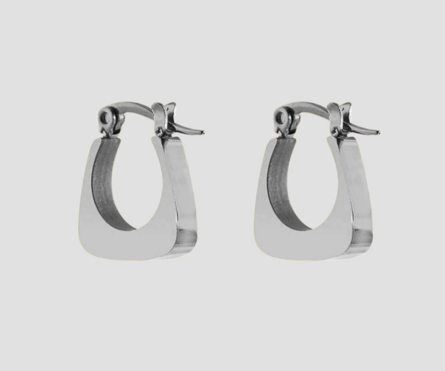 Silver Classic Curve Earrings