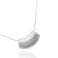 Silver Arc Pendant Necklace