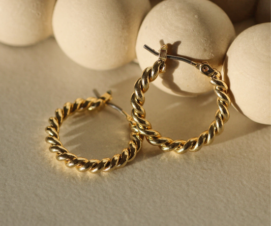 Twisted Hoop Earrings