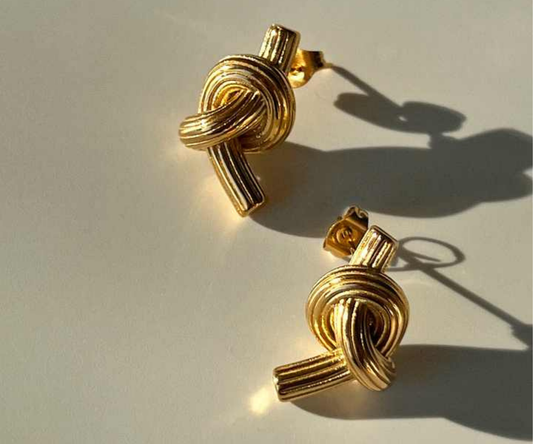 Textured Knot Studs