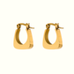 Gold Classic Curve Earrings