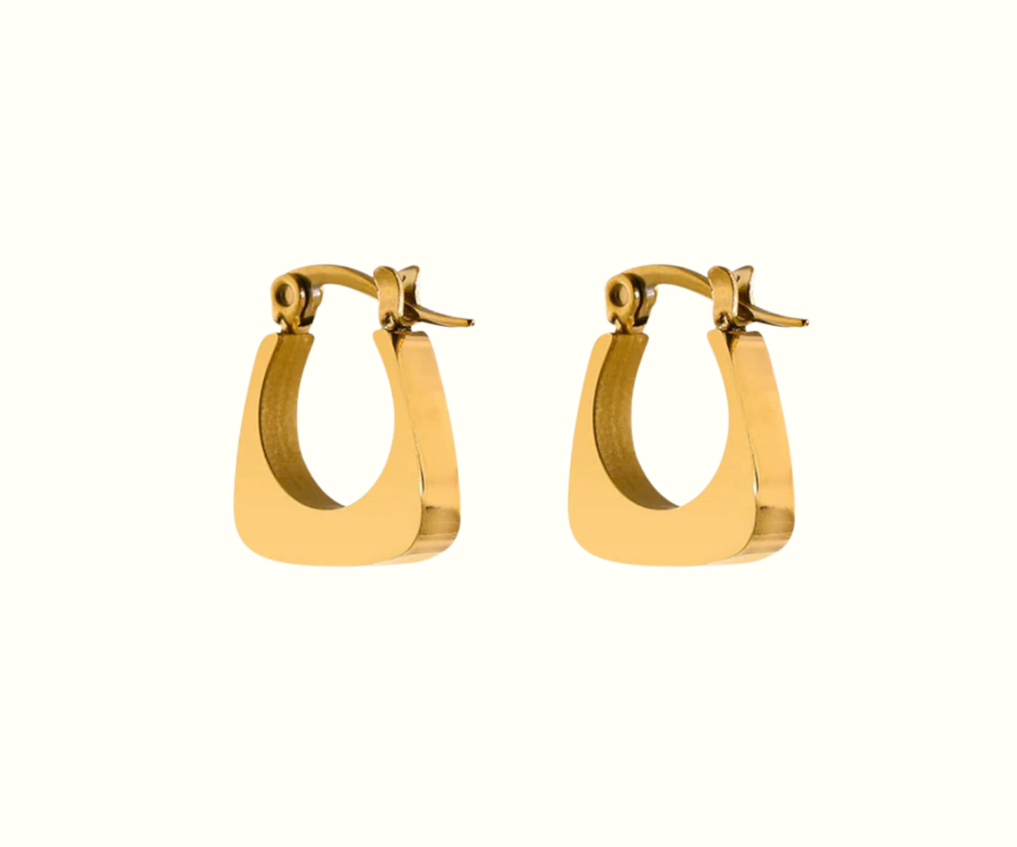 Gold Classic Curve Earrings