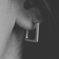 Rectangle Ear Hoops