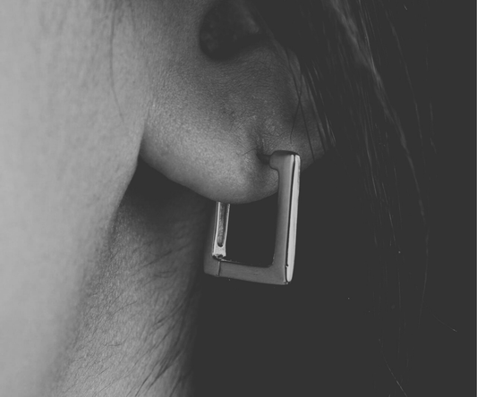 Rectangle Ear Hoops