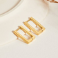 Rectangle Ear Hoops