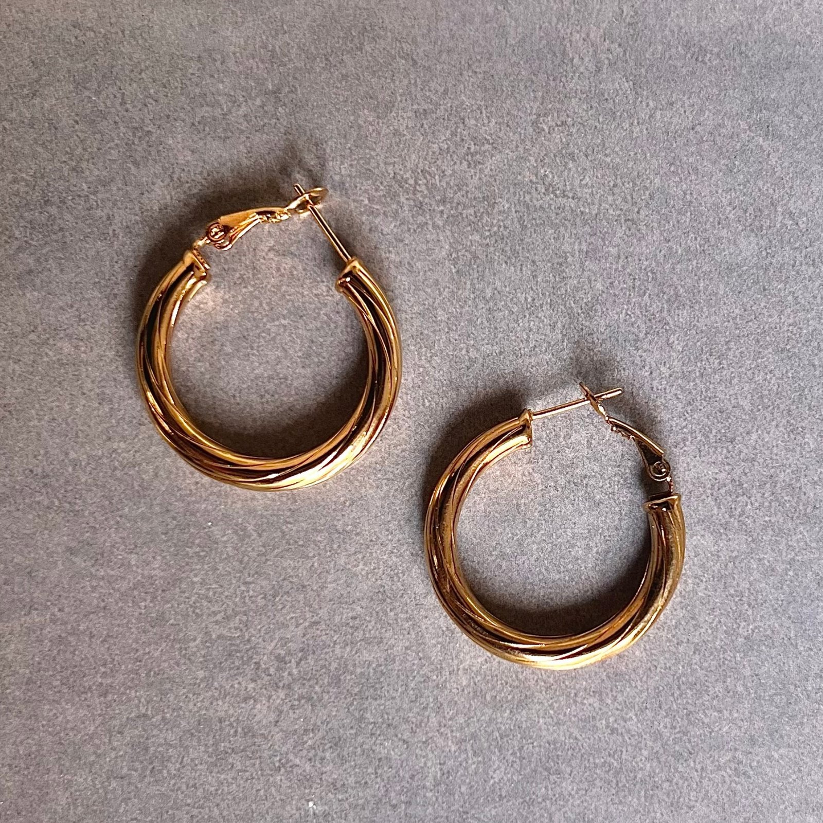 Textured Gold Circles